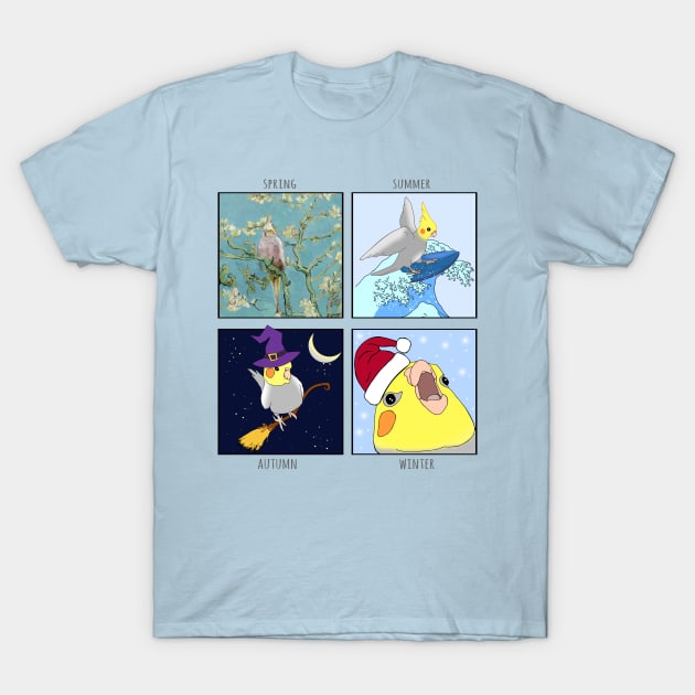 Seasons of the Birb T-Shirt by FandomizedRose